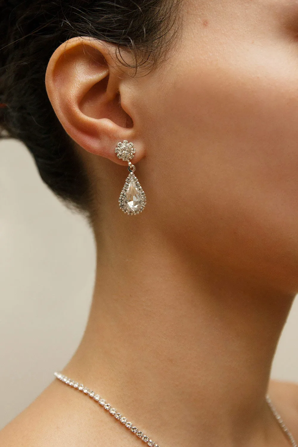 Ivest Silver | Crystal Earrings & Necklace Set