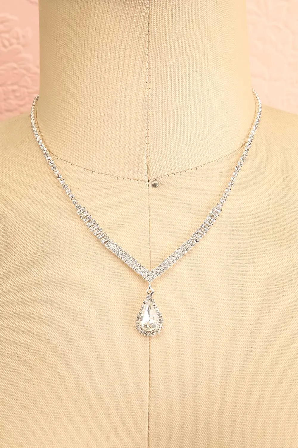 Ivest Silver | Crystal Earrings & Necklace Set