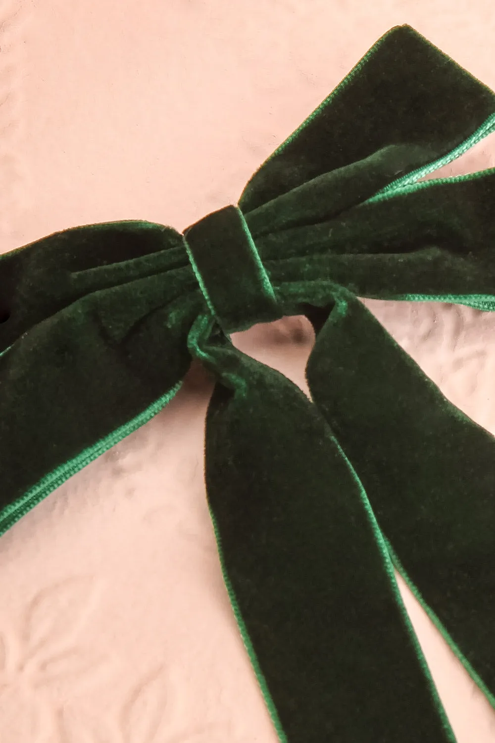 Jeanette Green | Velour Bow Hair Clip
