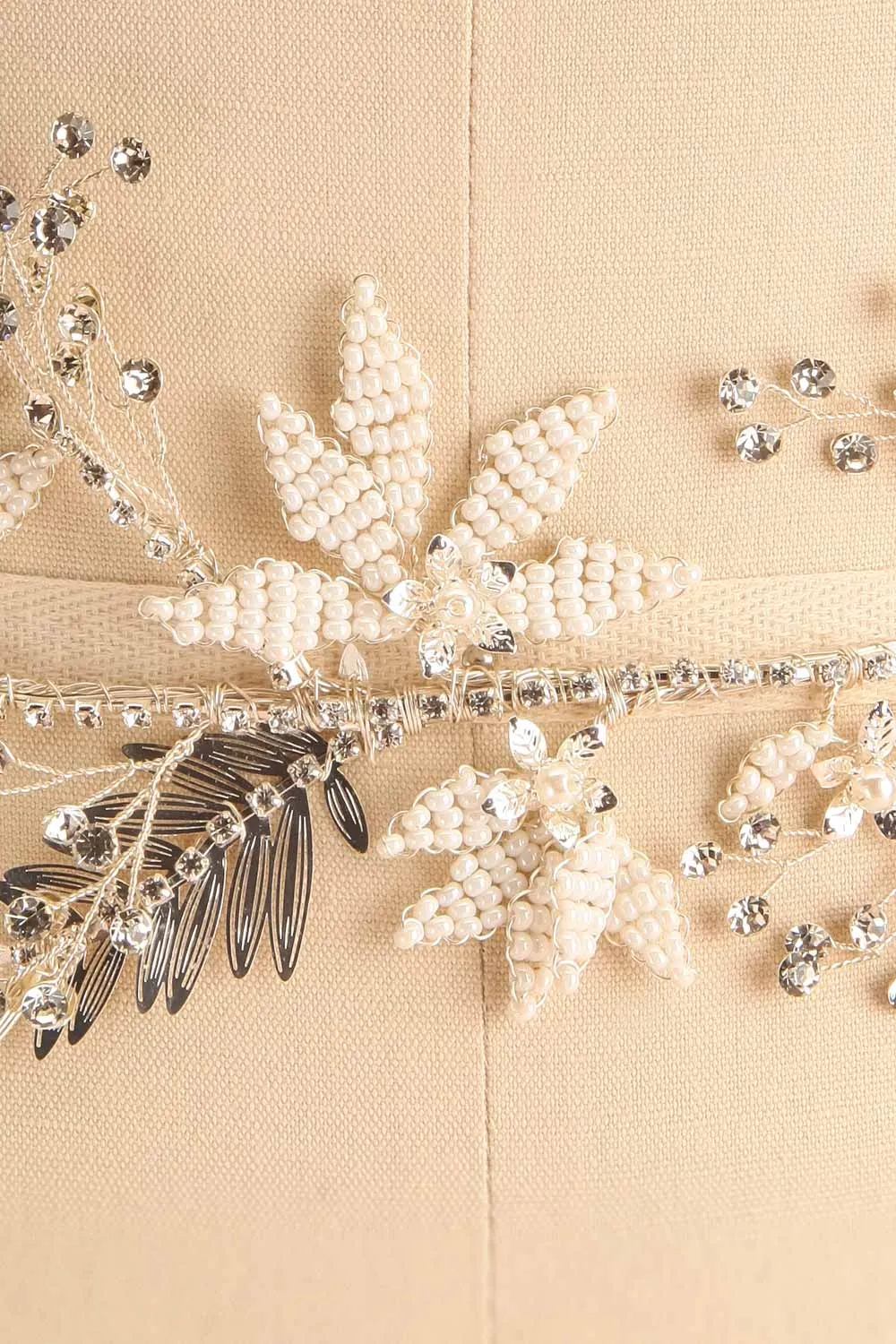 Junebug | Ribbon Belt w/ Floral Ornament