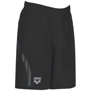 JUNIOR TEAM LINE BERMUDA SWIM SHORTS - BLACK