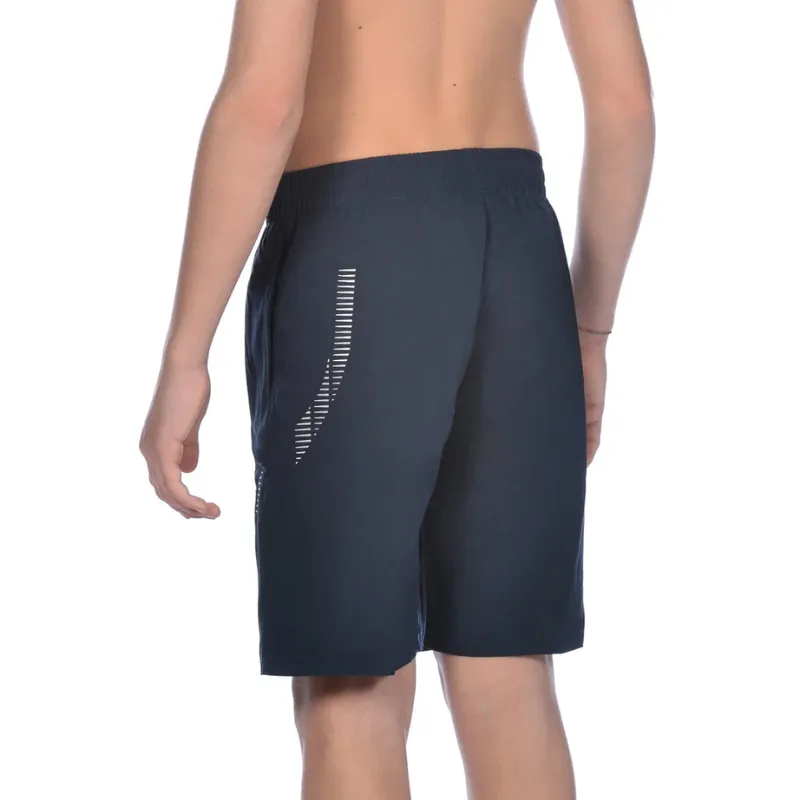 JUNIOR TEAM LINE BERMUDA SWIM SHORTS - NAVY