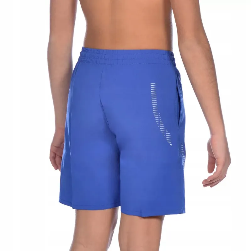 JUNIOR TEAM LINE BERMUDA SWIM SHORTS - ROYAL