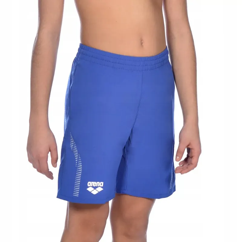 JUNIOR TEAM LINE BERMUDA SWIM SHORTS - ROYAL