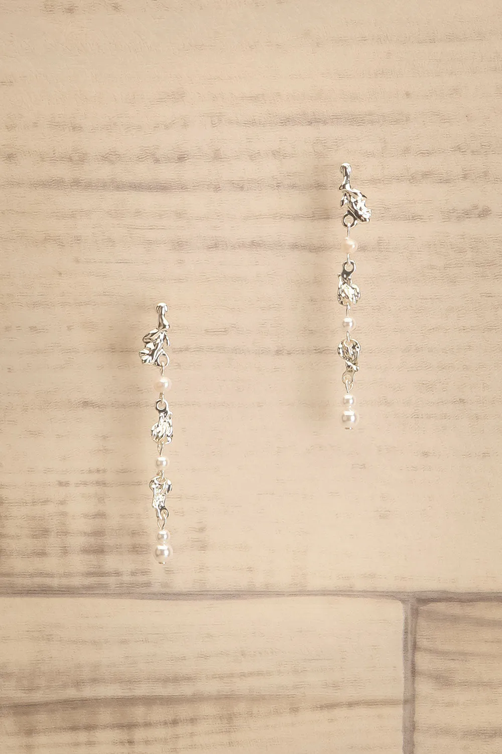 Kaelith Silver | Pearl Pendant Earrings