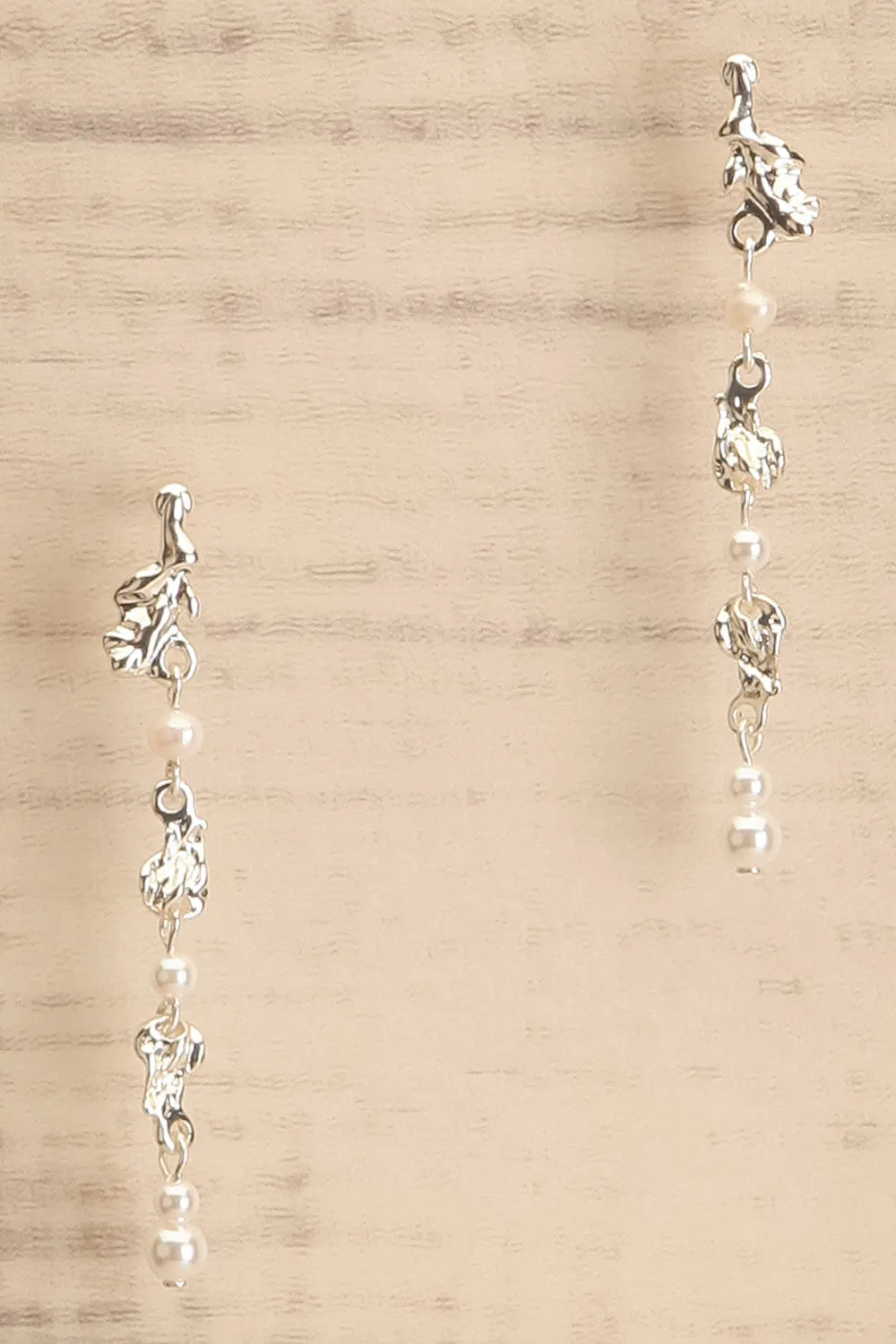 Kaelith Silver | Pearl Pendant Earrings