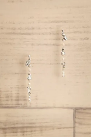 Kaelith Silver | Pearl Pendant Earrings