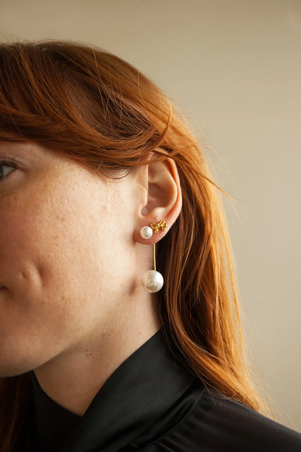 Kamloups | Pendant Pearl Earrings