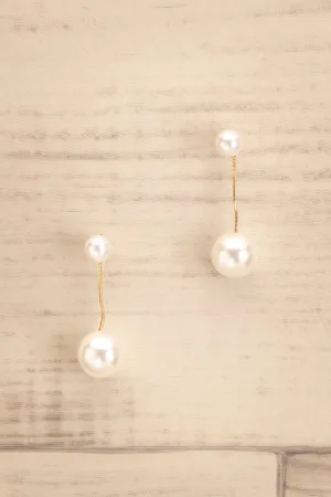 Kamloups | Pendant Pearl Earrings