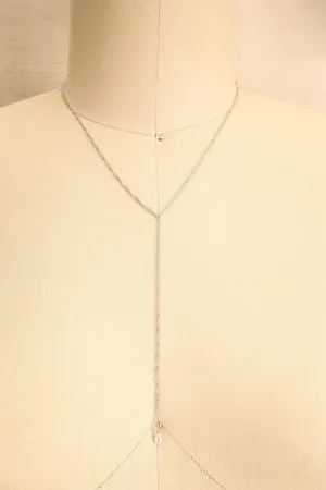 Konstantynow Silver | Pendant Necklace w/ Teardrop Crystal