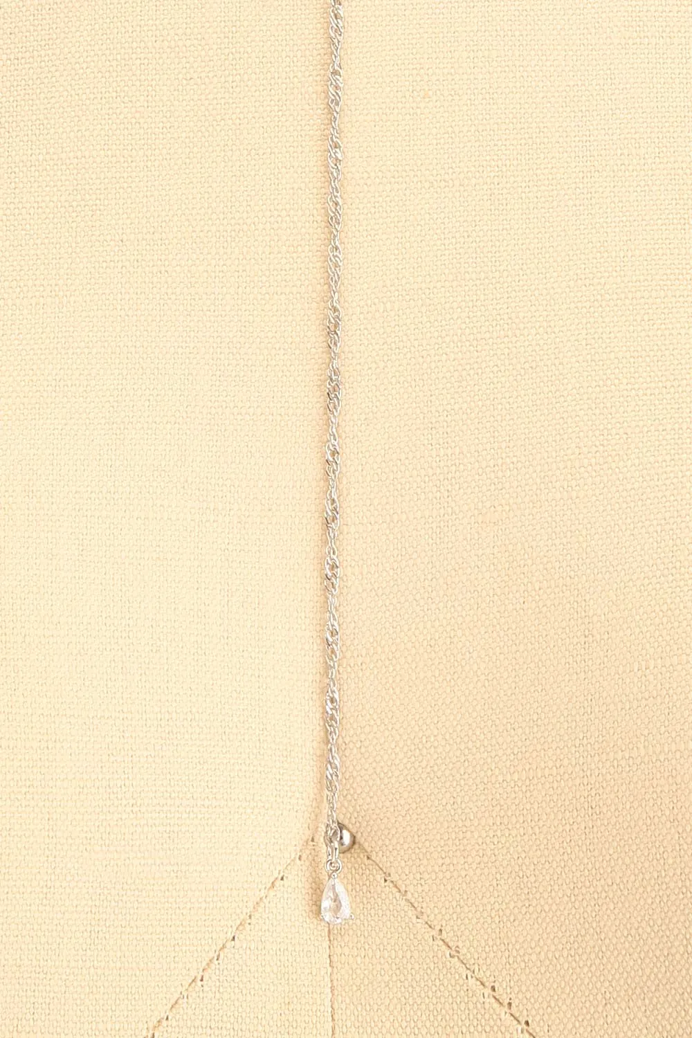 Konstantynow Silver | Pendant Necklace w/ Teardrop Crystal