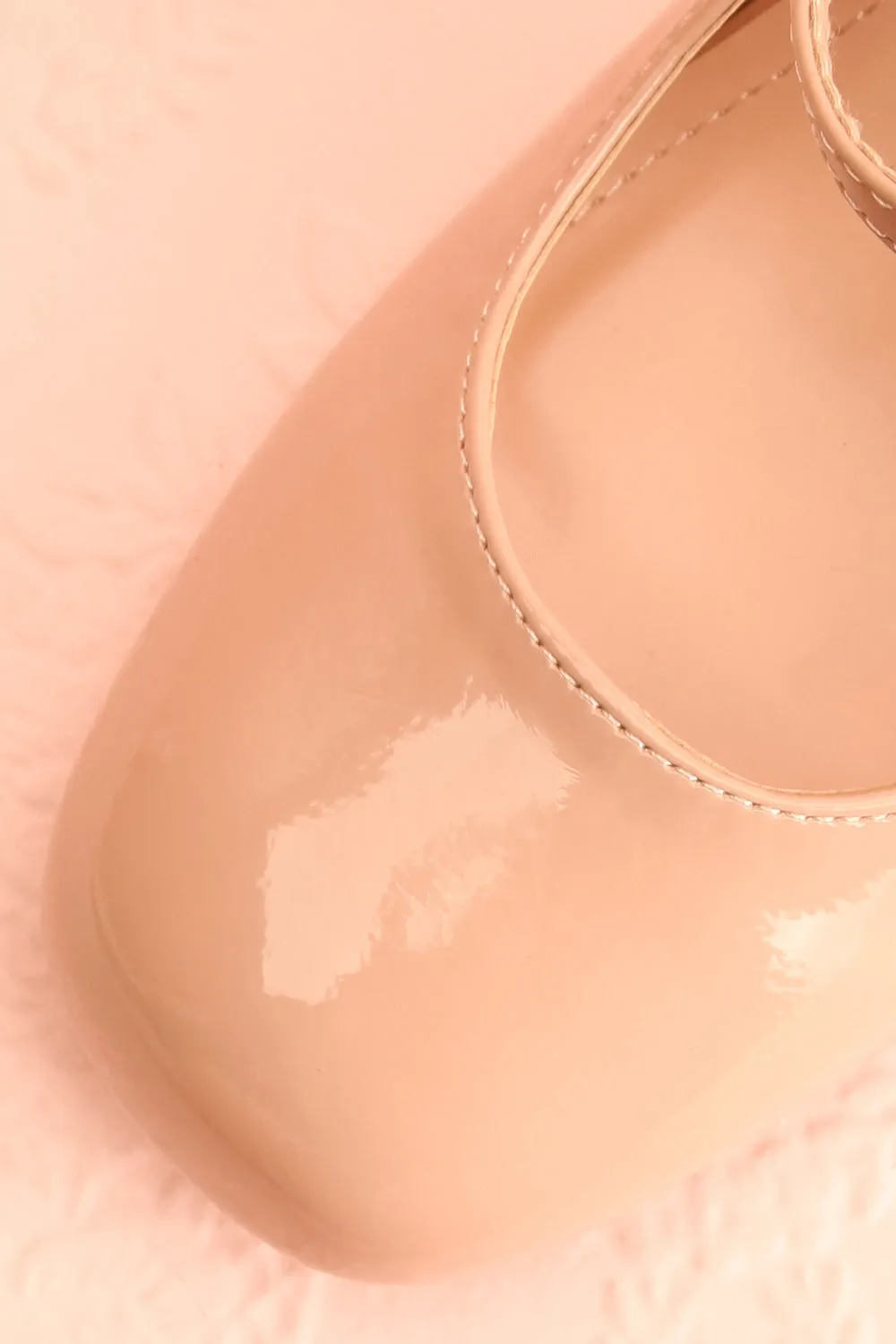 Koolina Beige | Mary Jane Platform Shoes
