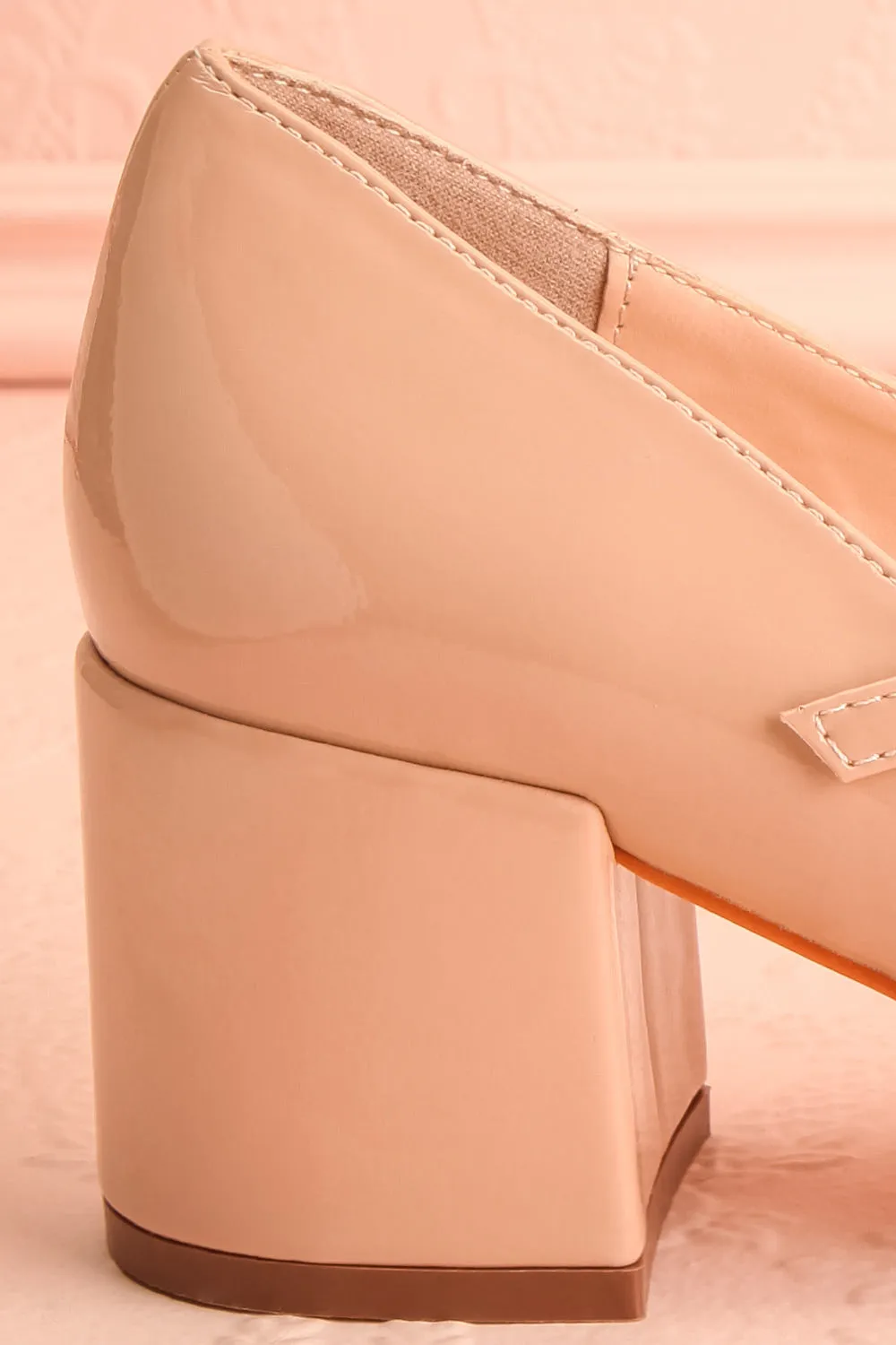 Koolina Beige | Mary Jane Platform Shoes