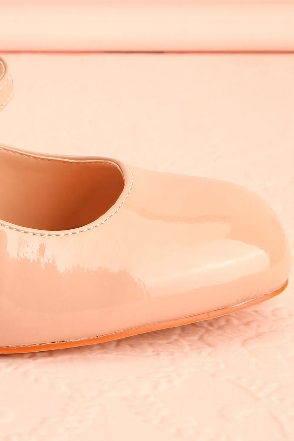 Koolina Beige | Mary Jane Platform Shoes