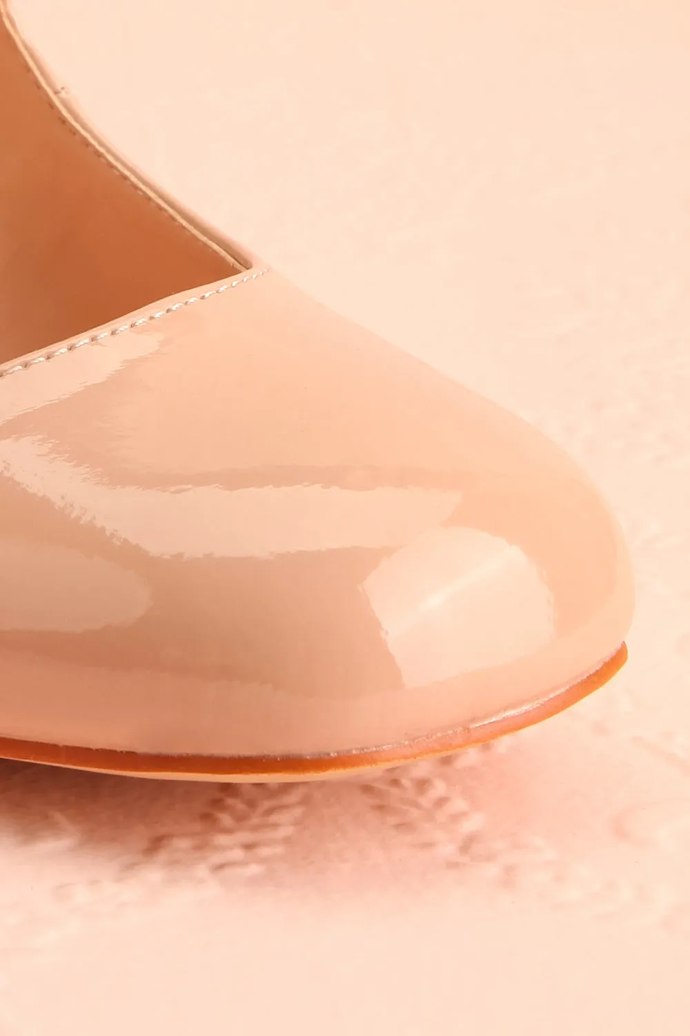 Koolina Beige | Mary Jane Platform Shoes