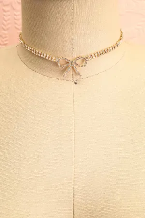 Lariza Gold | Crystal Choker Necklace