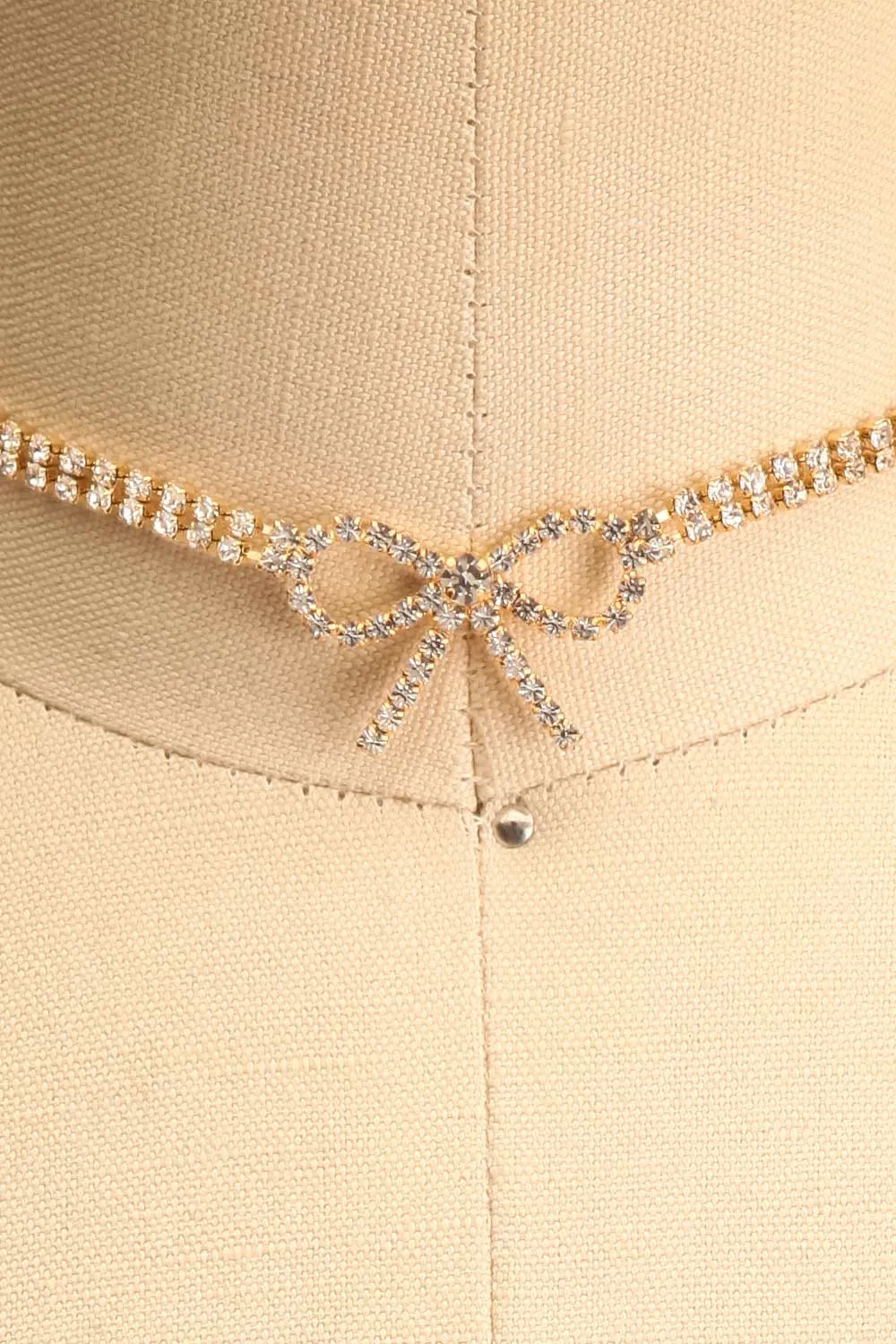 Lariza Gold | Crystal Choker Necklace
