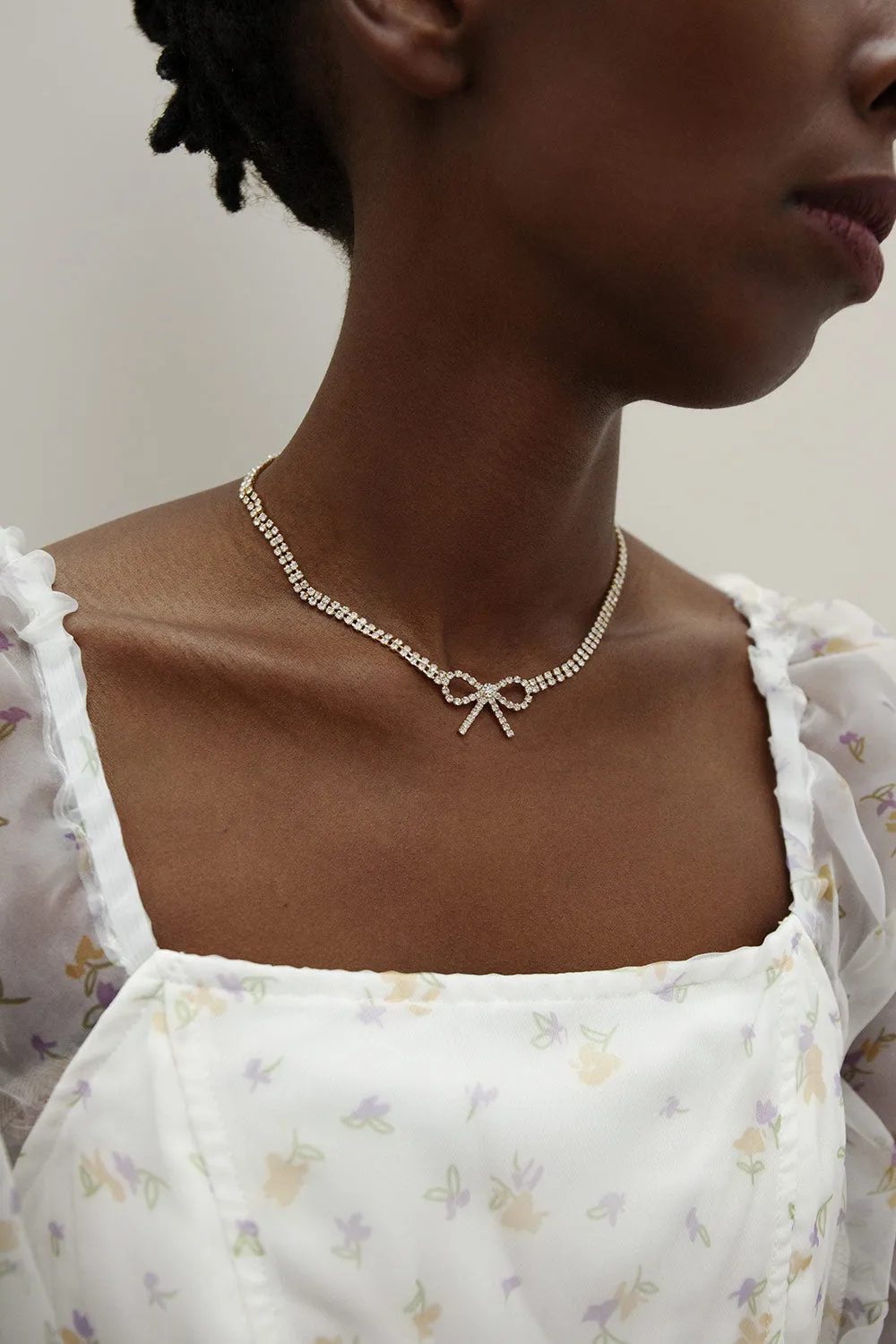 Lariza Gold | Crystal Choker Necklace