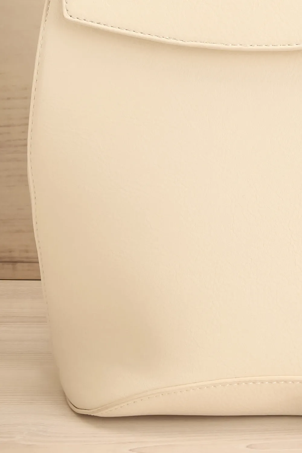Laucala Ivory | Small Vegan Leather Backpack