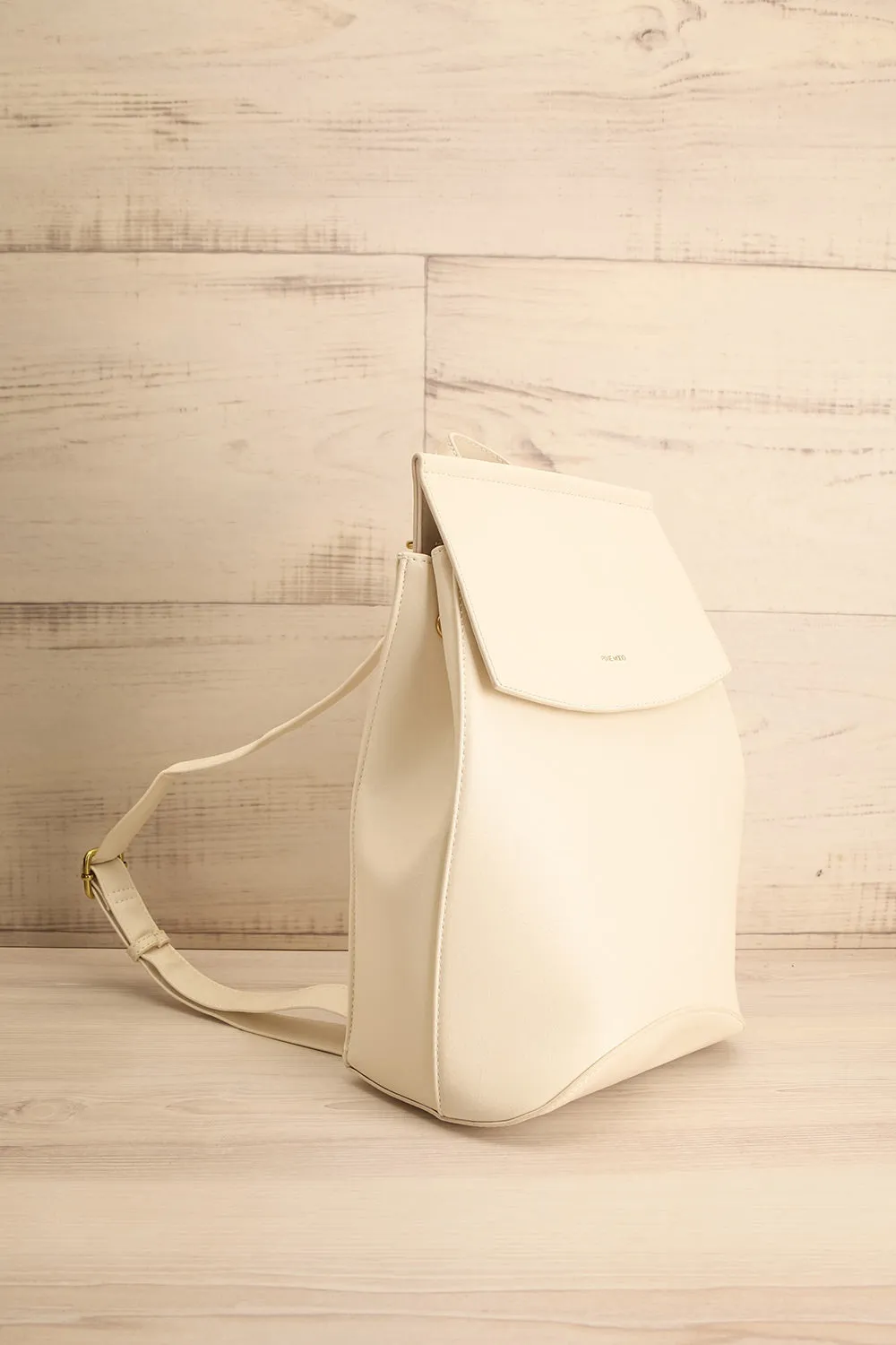 Laucala Ivory | Small Vegan Leather Backpack