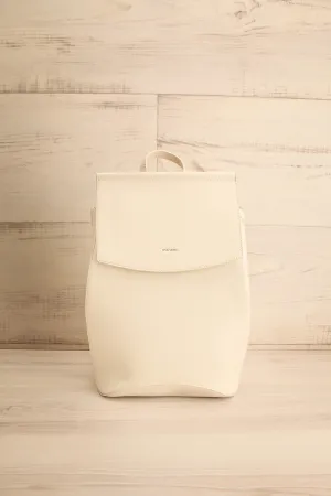 Laucala Ivory | Small Vegan Leather Backpack