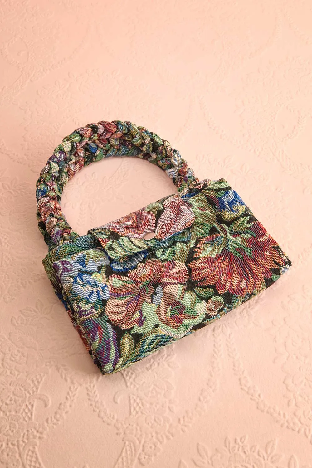 Lazaria | Floral Jacquard Foldable Tote Bag