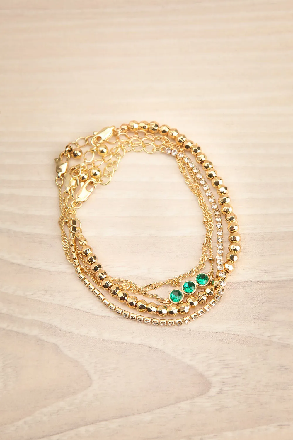 Lenuta | Golden Bracelet Set