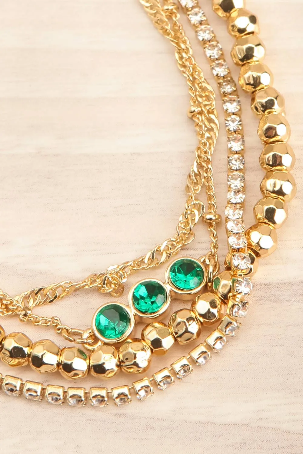 Lenuta | Golden Bracelet Set