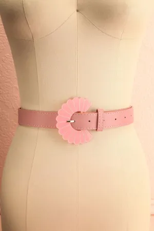 Lestrange Pink | Faux Leather Belt w/ Resin Buckle