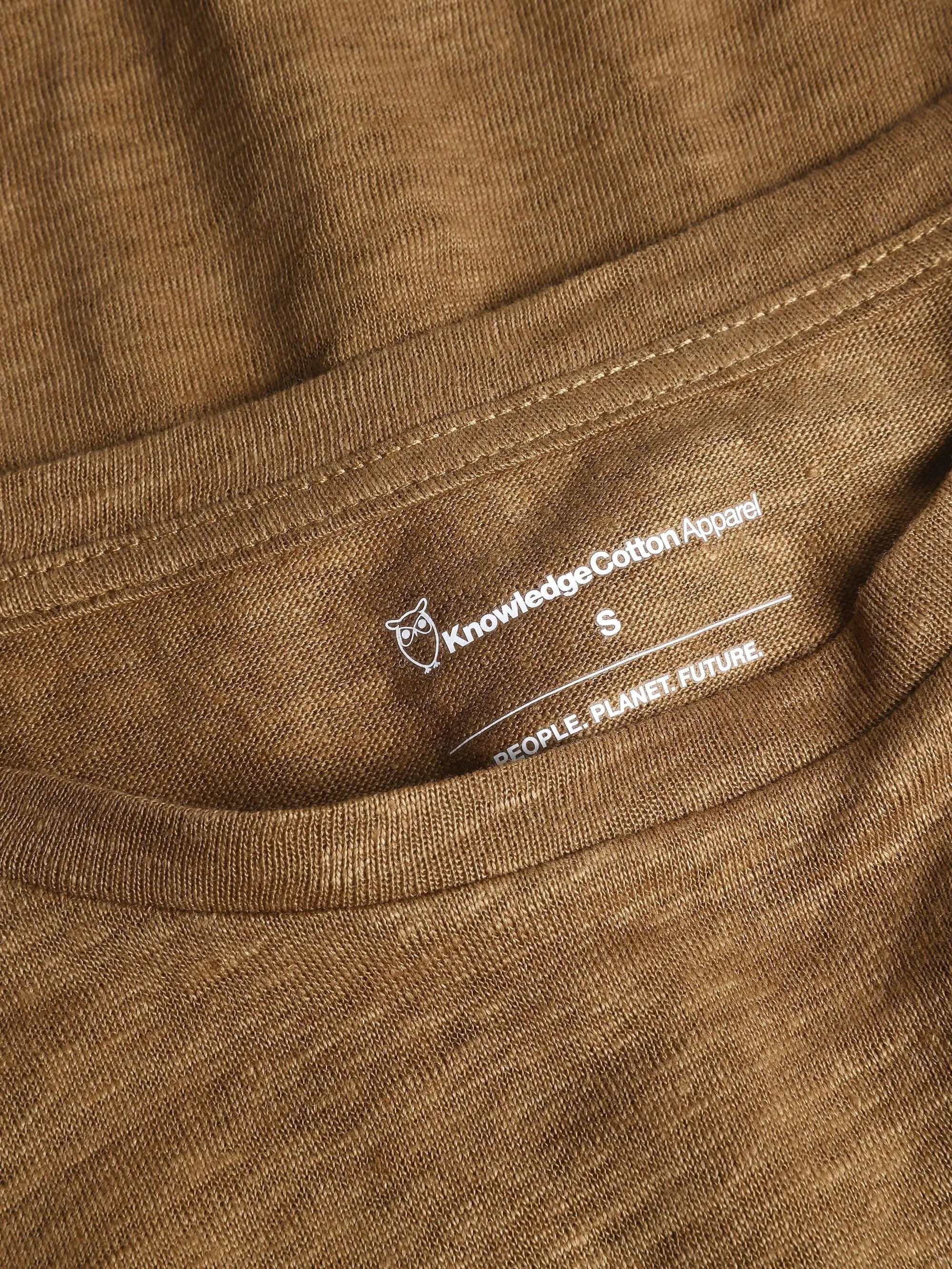 Long sleeve linen t-shirt - GOTS/Vegan - Tuffet Knowledge Cotton