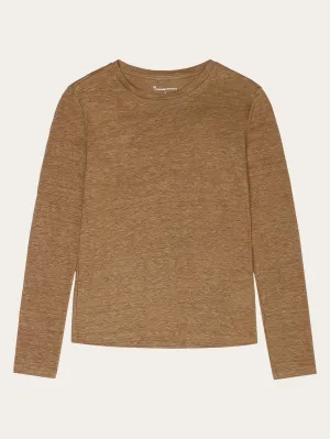 Long sleeve linen t-shirt - GOTS/Vegan - Tuffet Knowledge Cotton