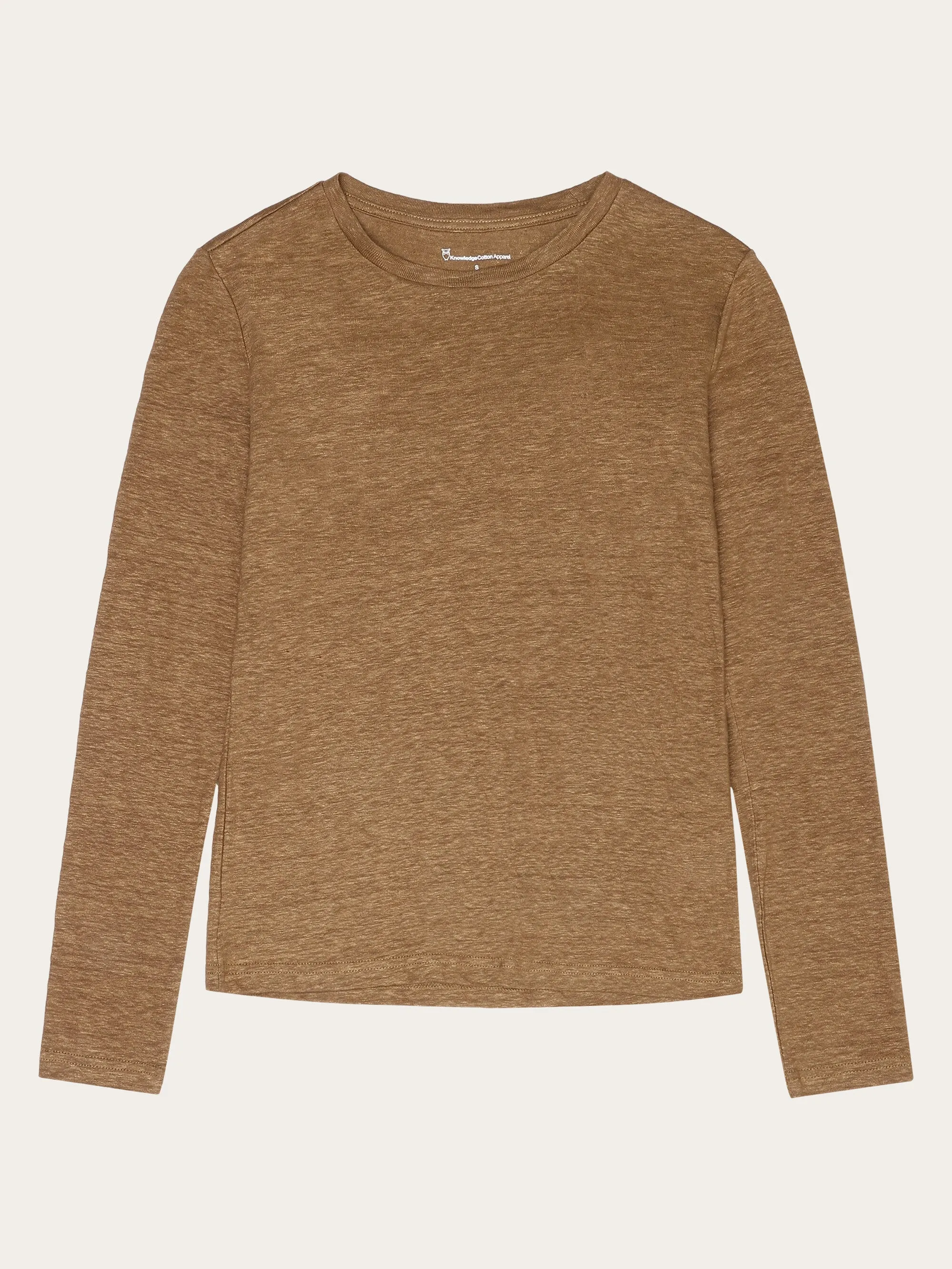 Long sleeve linen t-shirt - GOTS/Vegan - Tuffet Knowledge Cotton