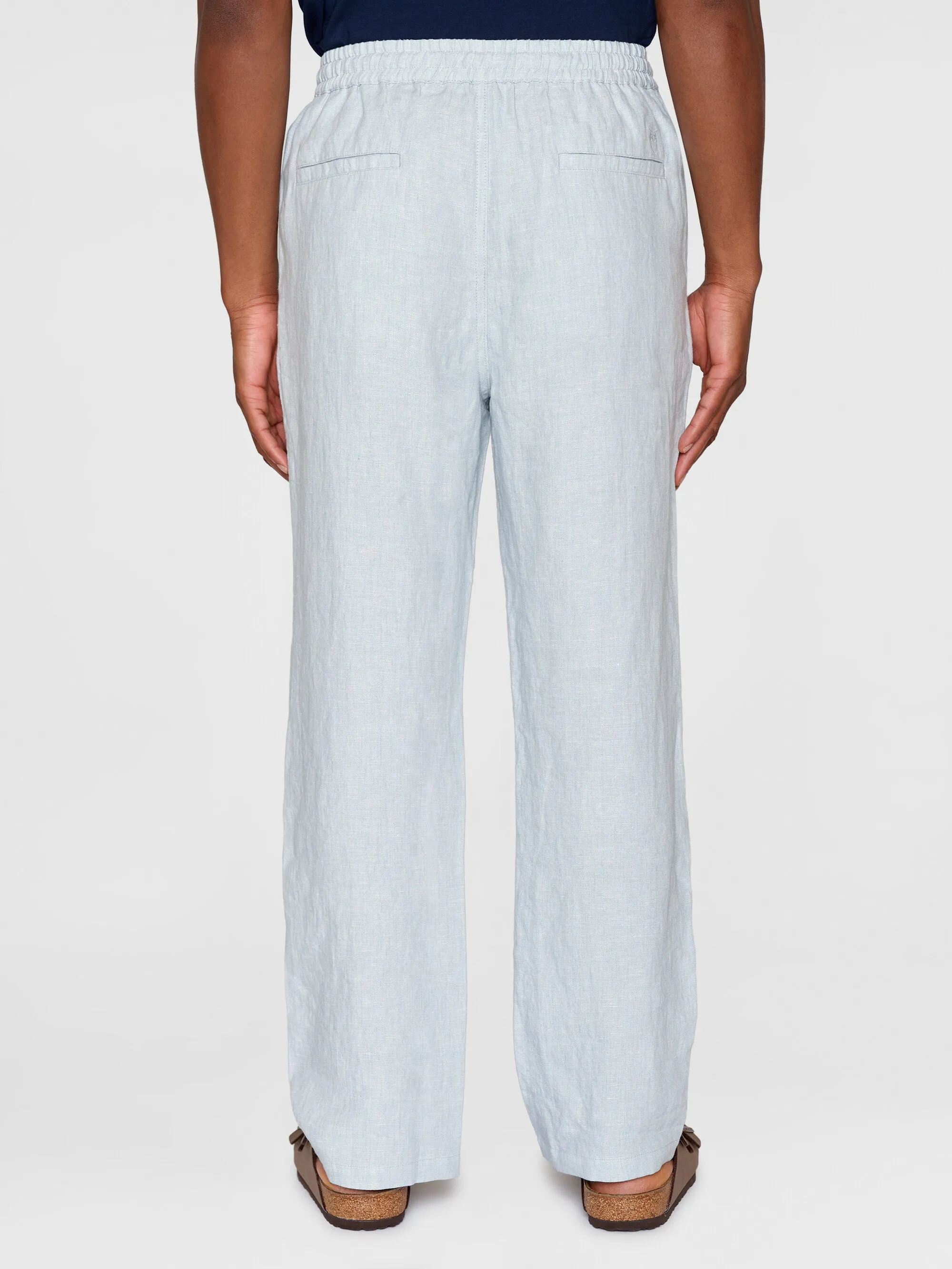 Loose linen pant - Dusk Blue Knowledge Cotton