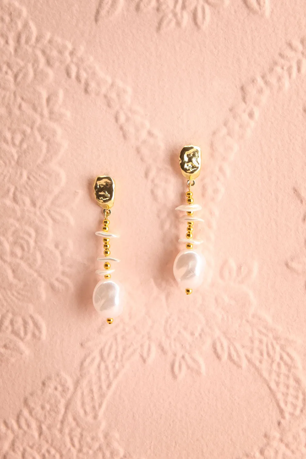 Lothar | Pendant Earrings w/ Pearls