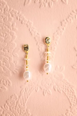 Lothar | Pendant Earrings w/ Pearls