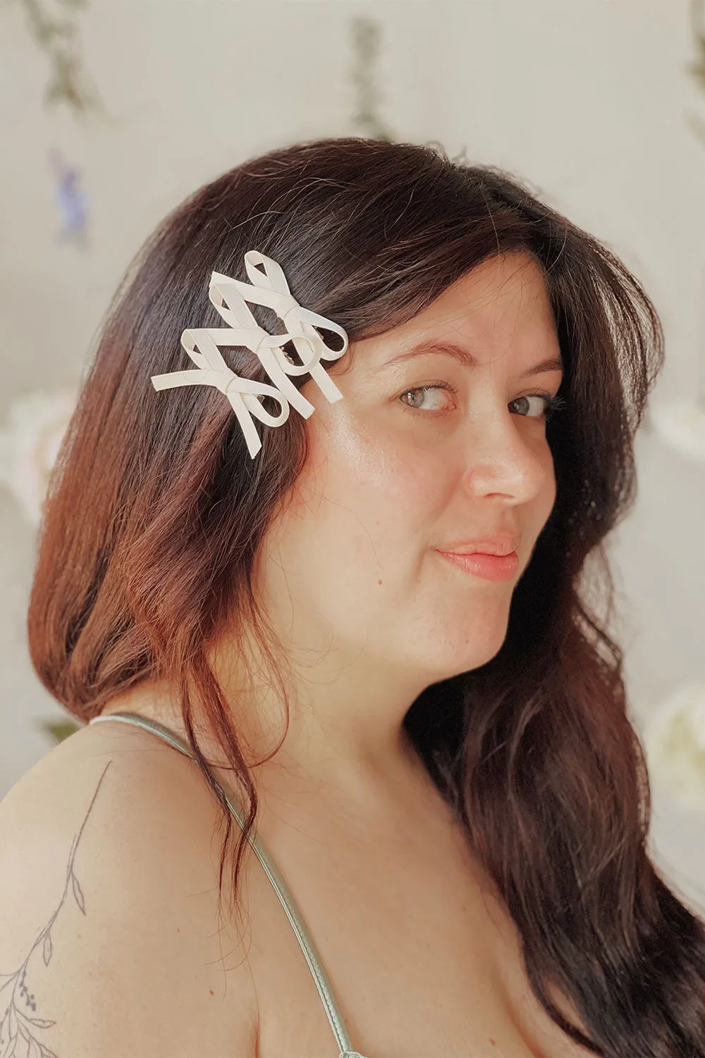 Lovsky Ivory | Set of 3 Bow Hair Clips