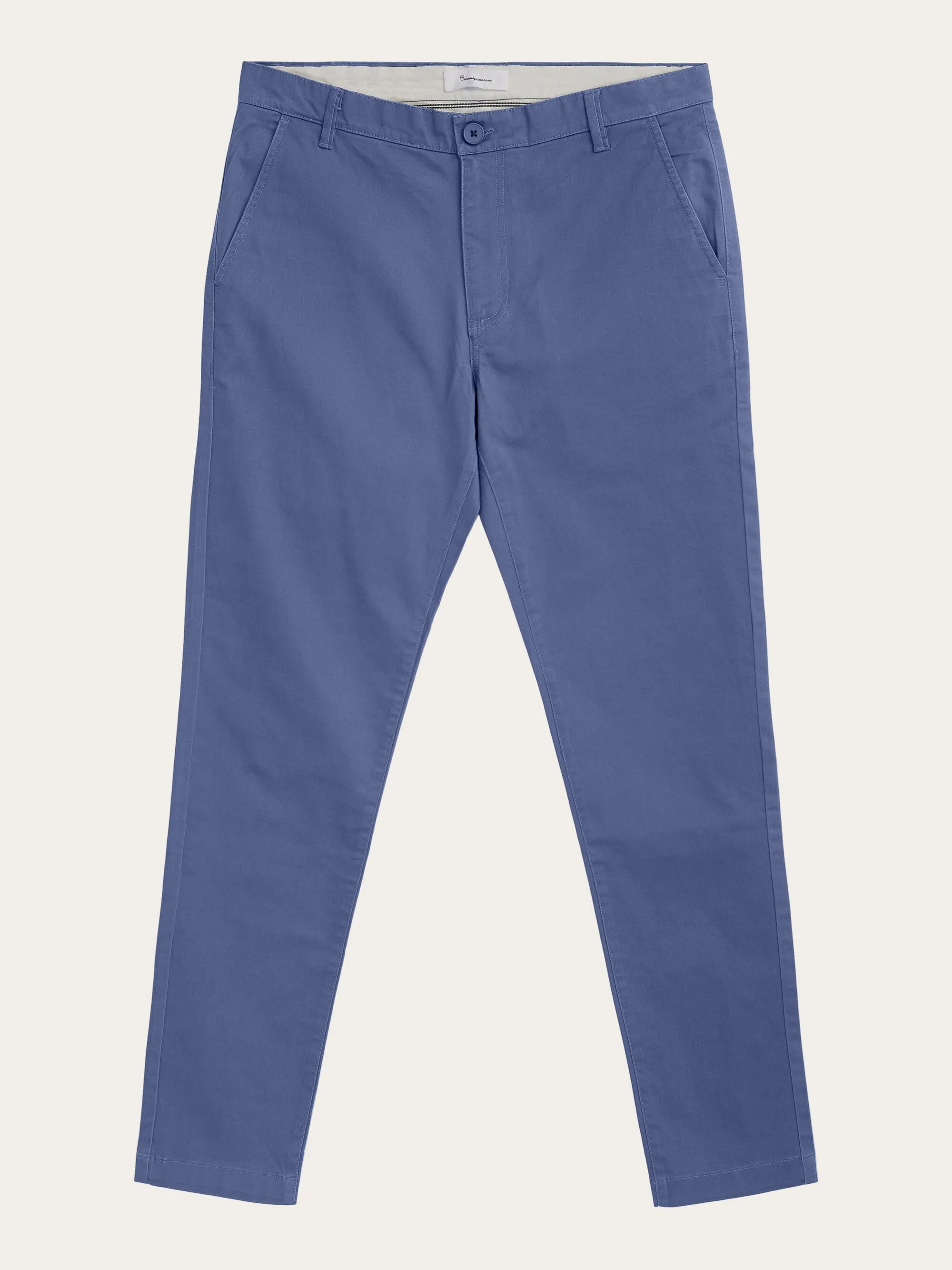 LUCA slim twill chino pants - Vintage Indigo Knowledge Cotton