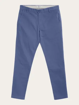 LUCA slim twill chino pants - Vintage Indigo Knowledge Cotton