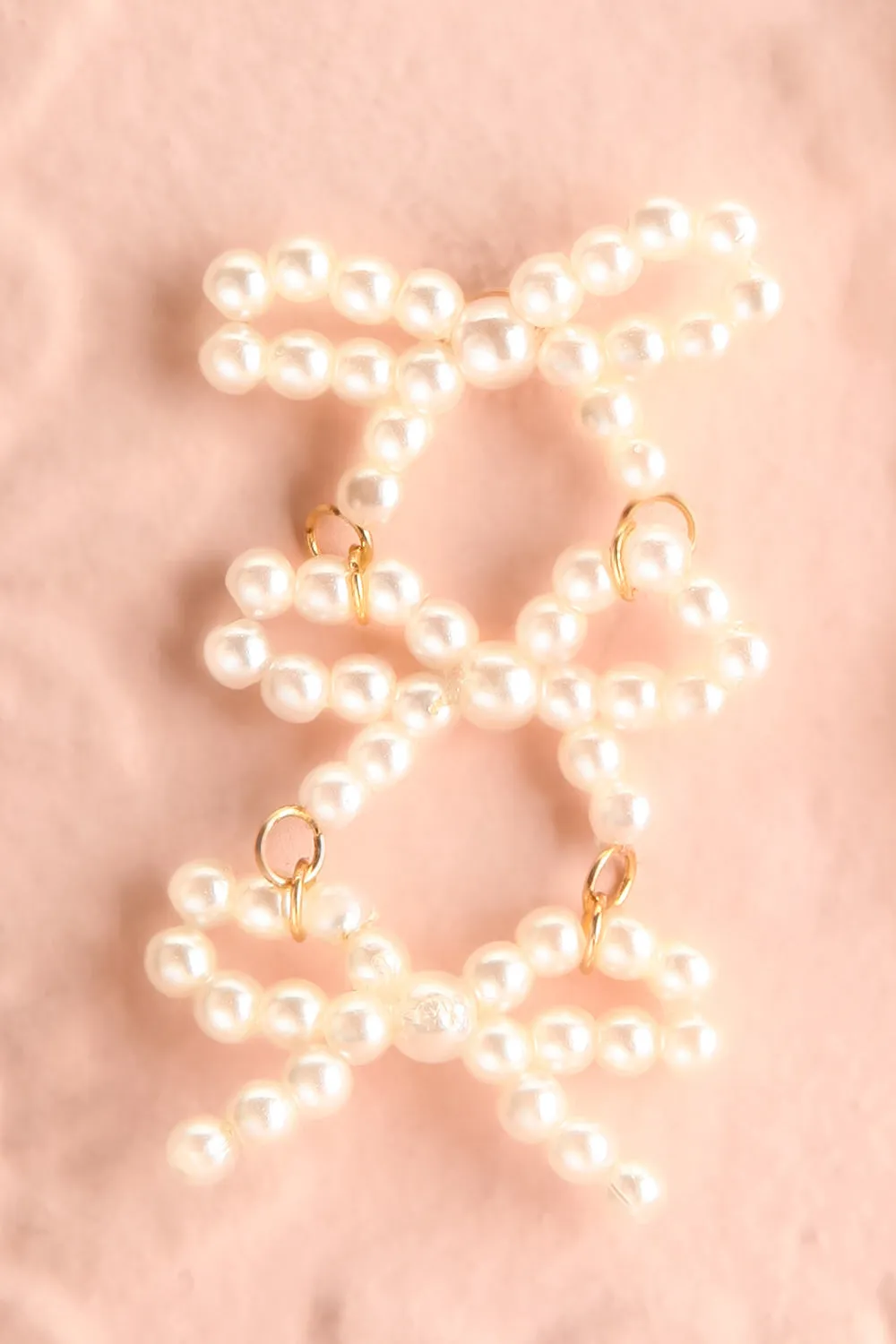 Marpesia | Pearl Bow Pendant Earrings