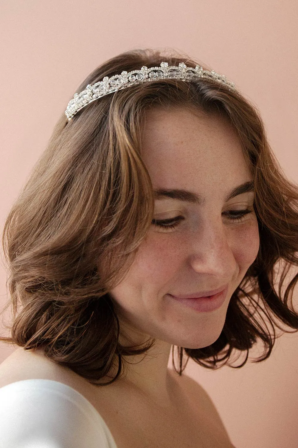 Mary Tudor | Silver Headpiece w/ Crystals