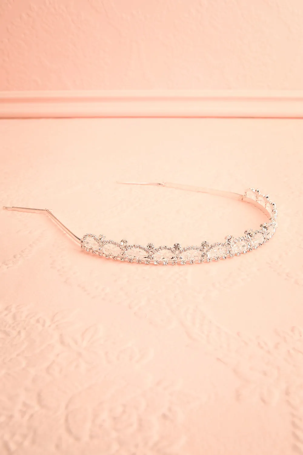Mary Tudor | Silver Headpiece w/ Crystals