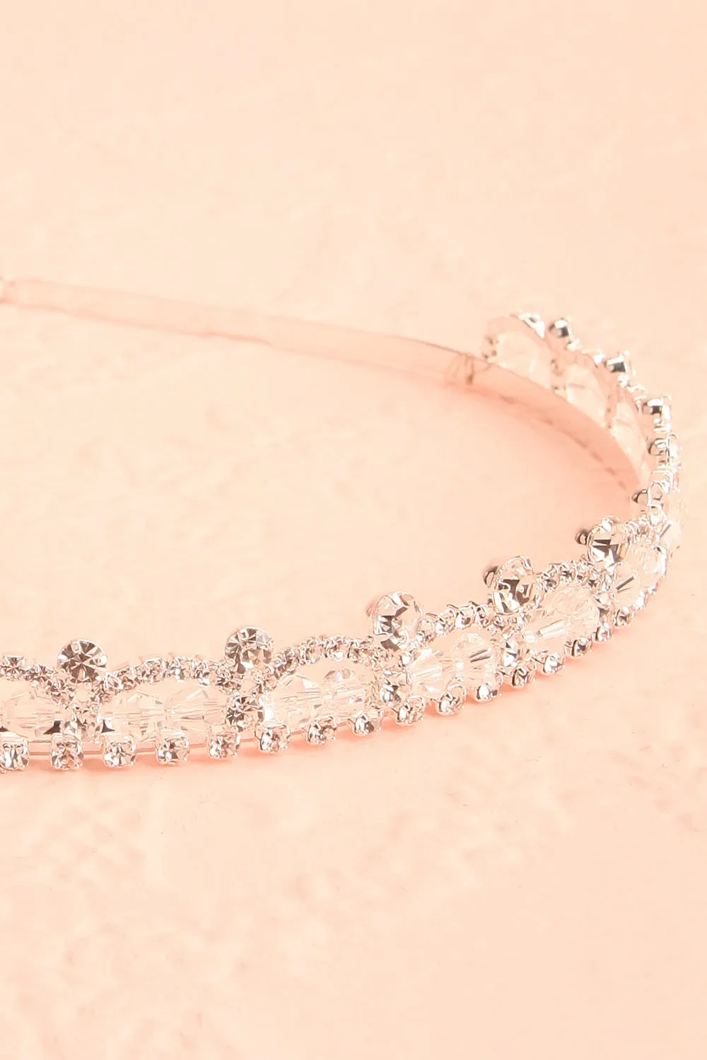Mary Tudor | Silver Headpiece w/ Crystals