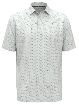 Mens All Over Score Card Print Polo Callaway Apparel