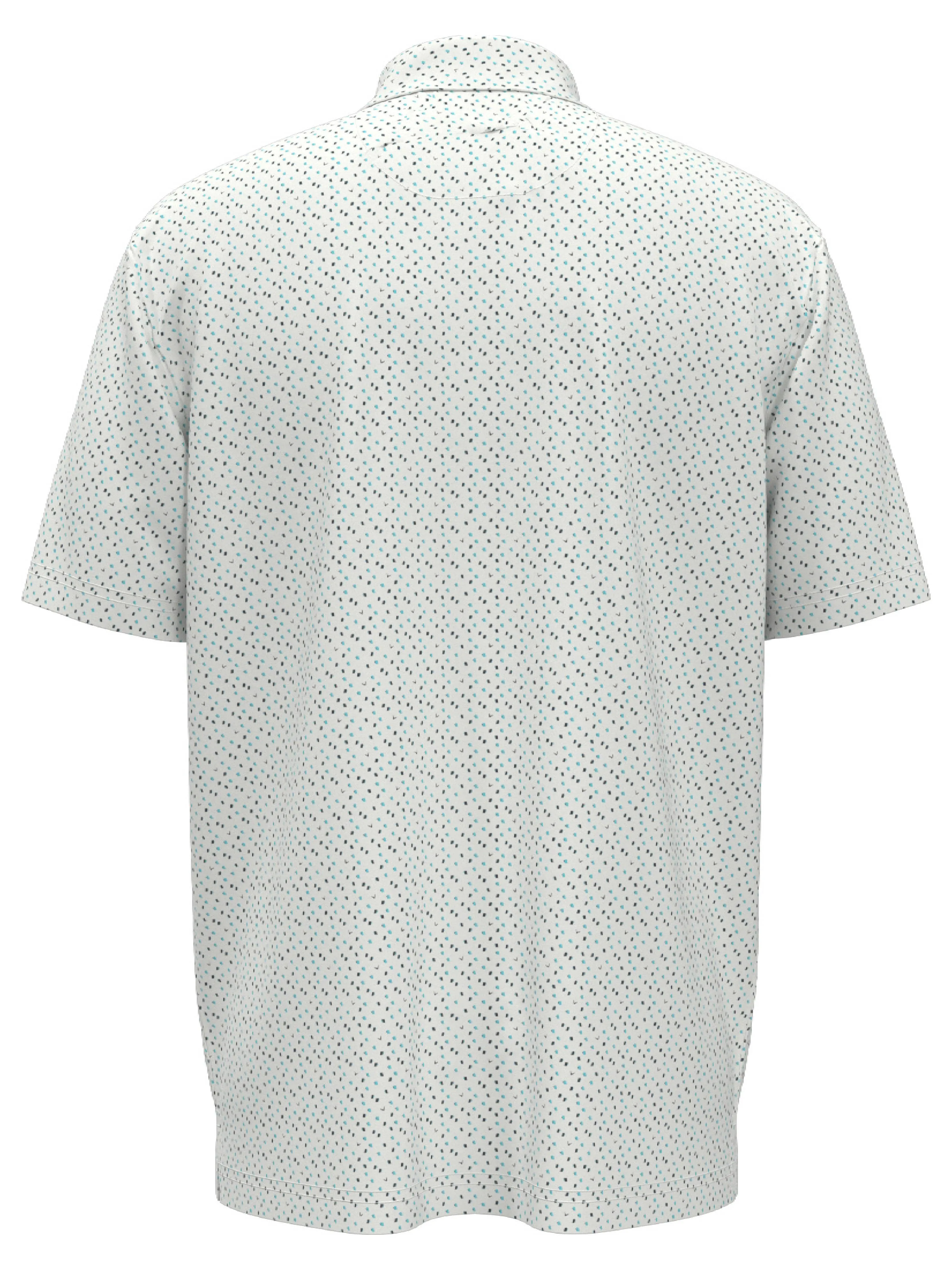 Mens All Over Score Card Print Polo Callaway Apparel