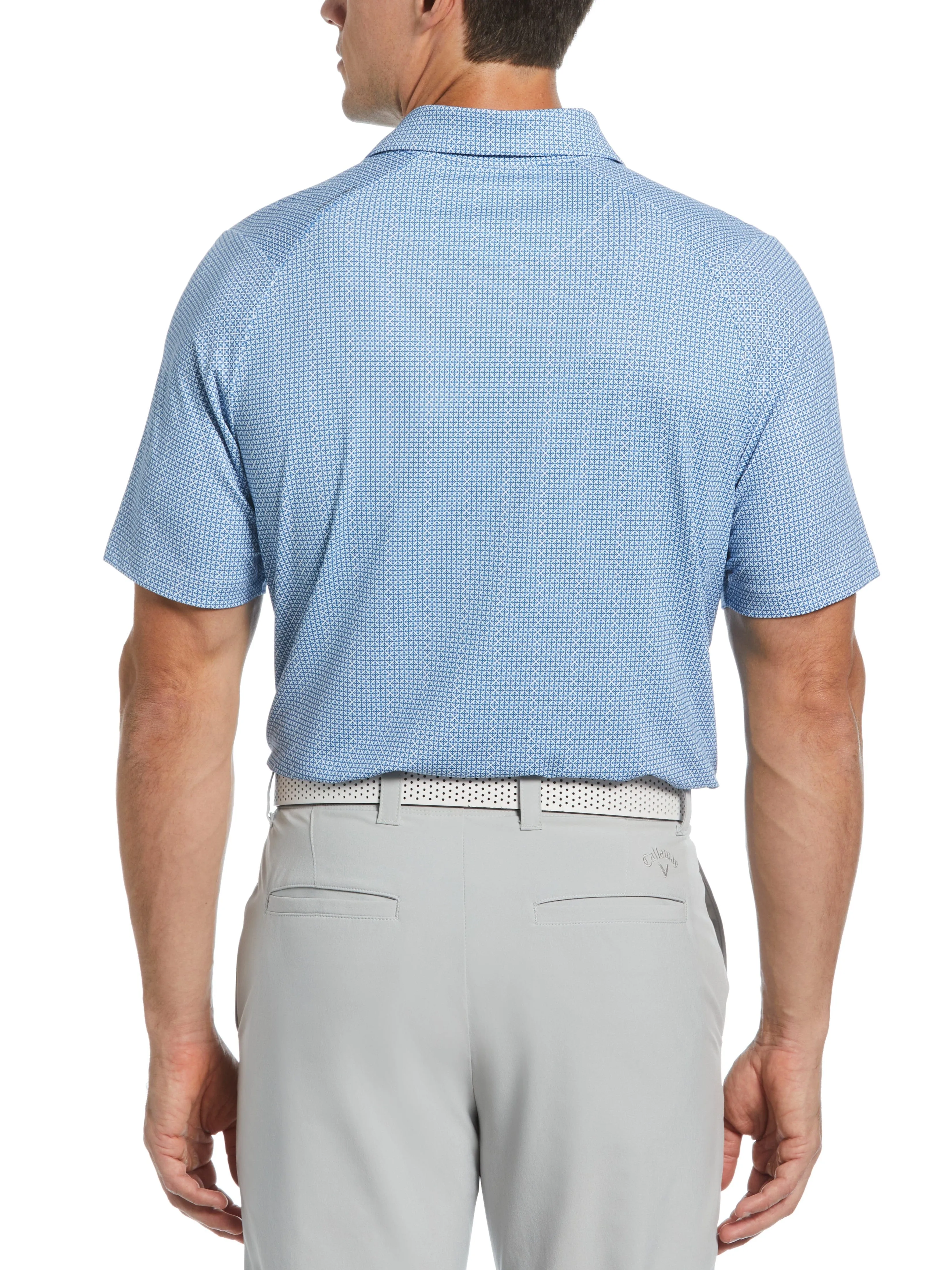Mens Chevron Foulard Print Golf Polo Callaway Apparel