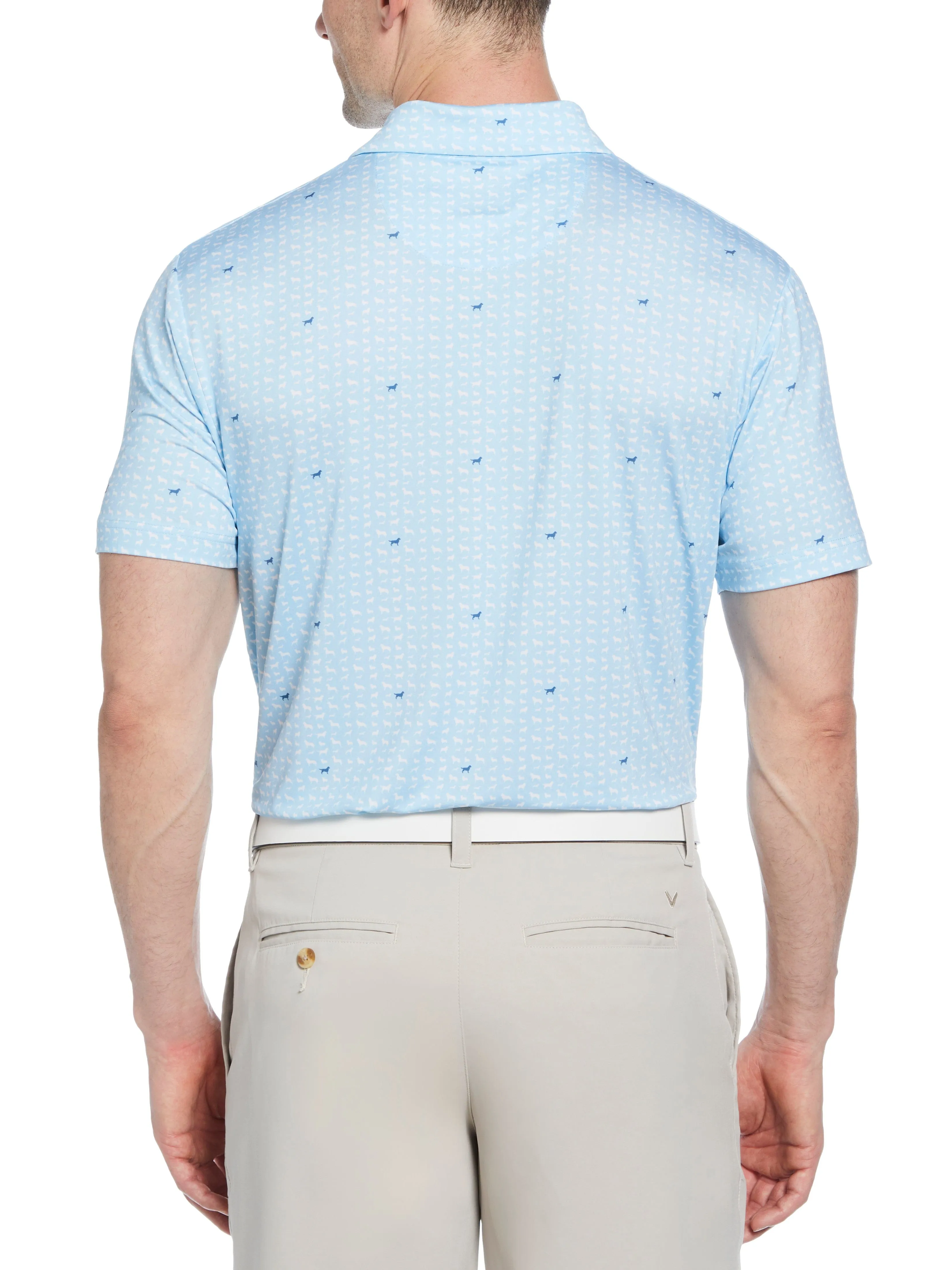 Mens Doggy Print Polo Callaway Apparel