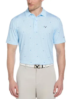 Mens Doggy Print Polo Callaway Apparel