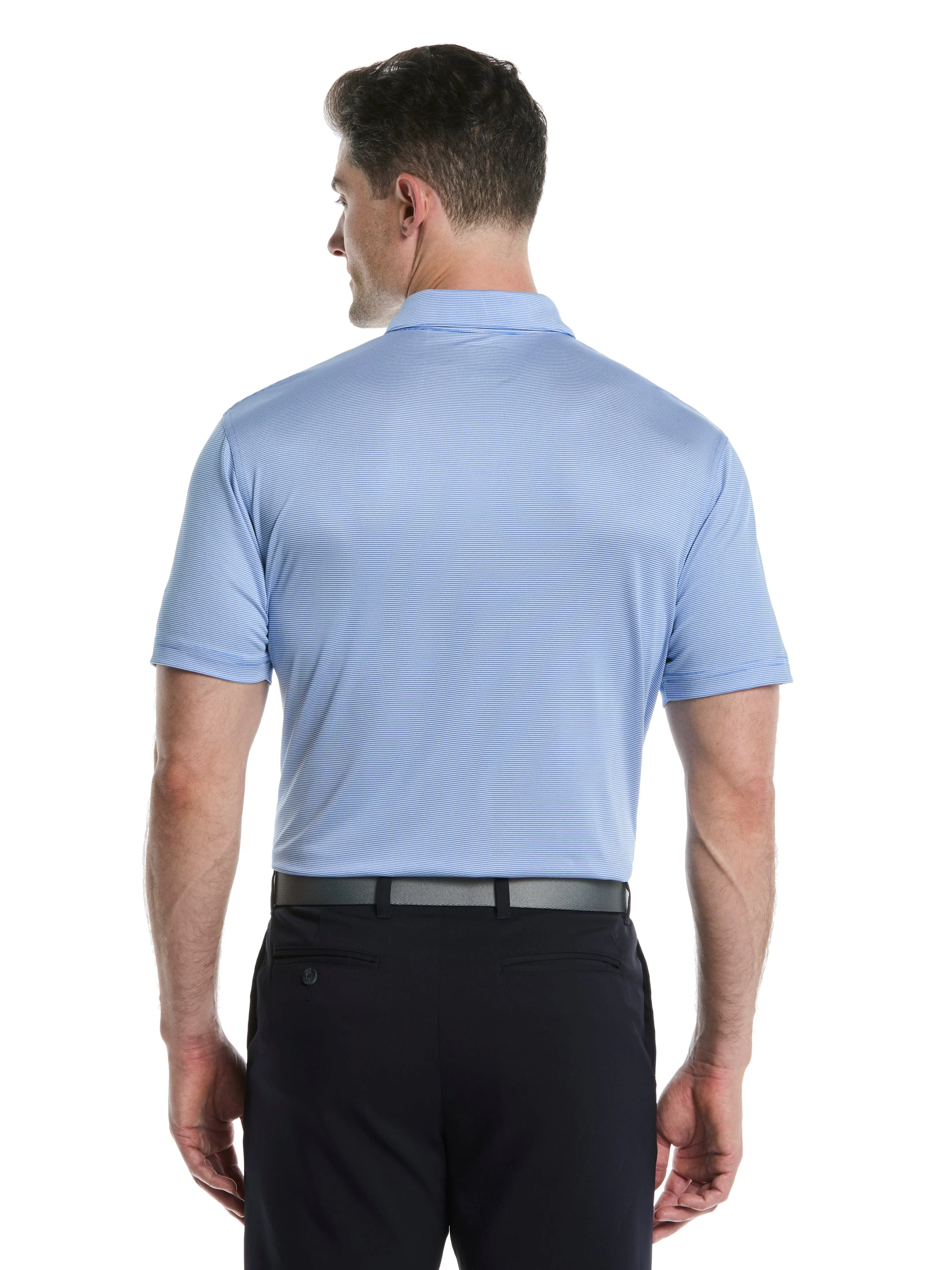 Mens Fine Line Stripe Golf Polo Callaway Apparel