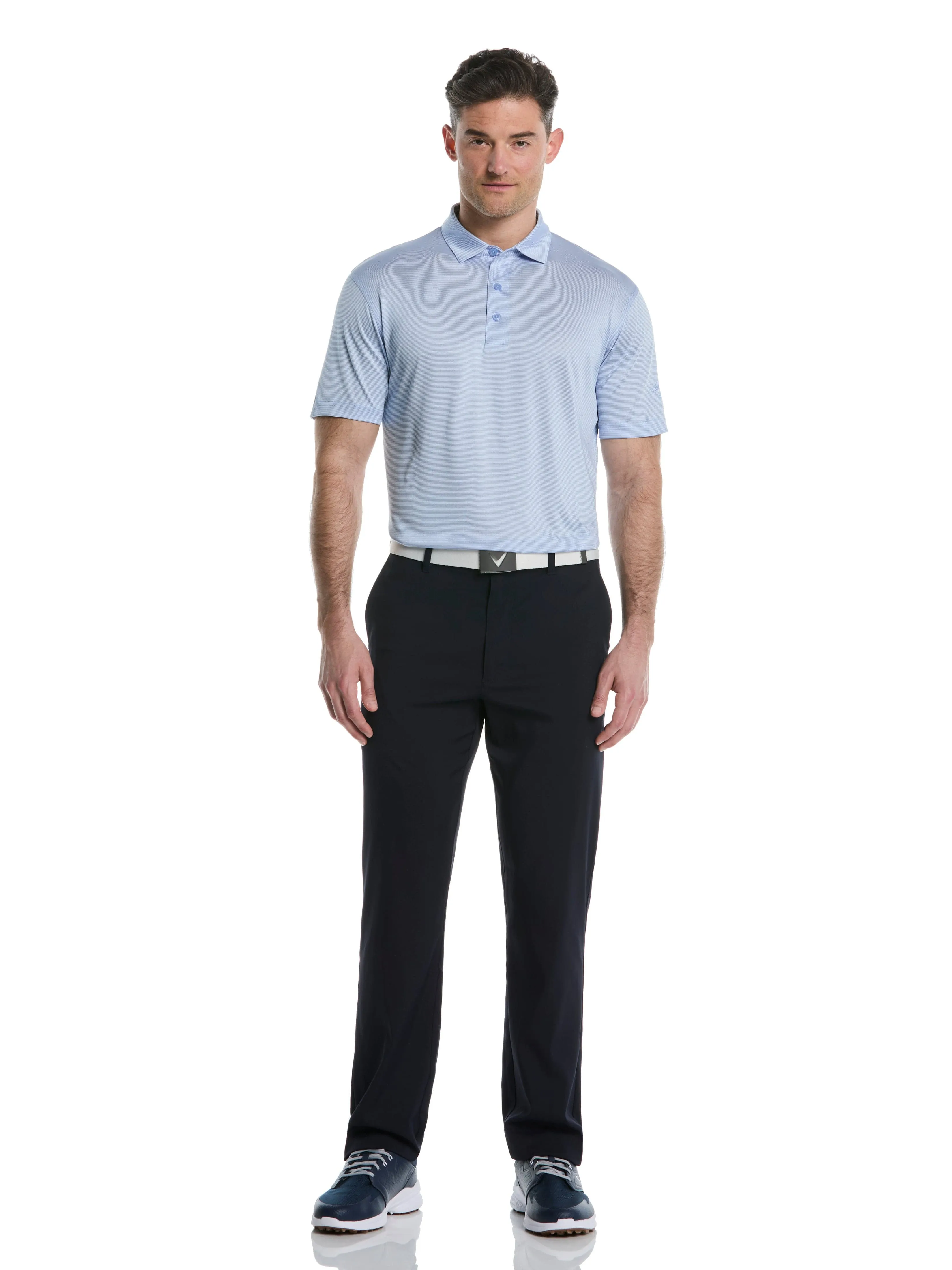 Mens Fine Line Stripe Golf Polo Callaway Apparel