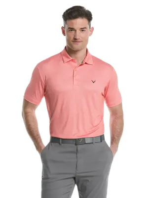 Mens Heather Geo Print Golf Polo Callaway Apparel